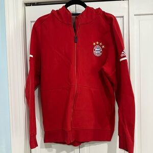 BAYERN MUNICH FOOTBALL SOCCER LIGHT TRACK JACKET ADIDAS sz LMEN